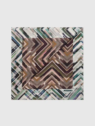 Missoni Scarf With Zigzag Print In Multi