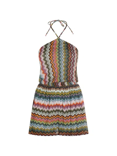 Missoni Halter Chevron Knitwear In Multi