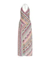 Missoni Striped Maxi Dress In Nude
