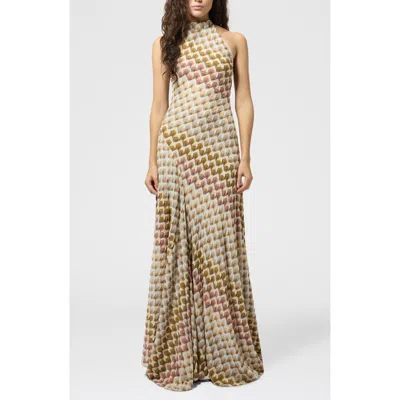 Missoni Halter Neck Maxi Dress In Multi