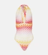 MISSONI HALTERNECK CROCHET SWIMSUIT