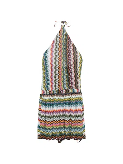 Missoni Halterneck Zig-zag All In One In Multi