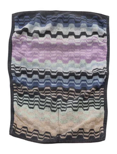 Pre-owned Missoni Hand Towel In Blue