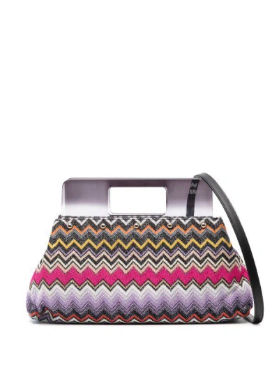 Missoni Chevron knit Tote Bag In Multicolor ModeSens