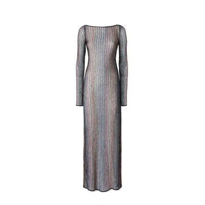 Missoni Handcrafted Knit Midi Dress In Black