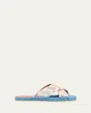 MISSONI HARLOW CHEVRON ESPADRILLE SLIDE SANDALS