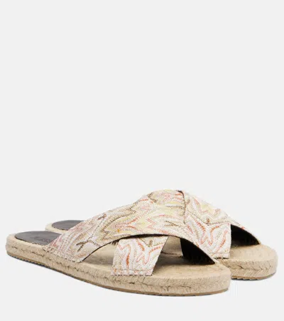 Missoni Harlow Lamé Espadrille Sandals In Multi