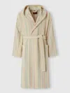 Missoni Harmony Chevron Cotton Terry Bathrobe In Multicoloured