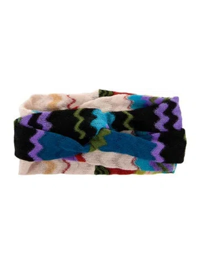Pre-owned Missoni Headband In Blue