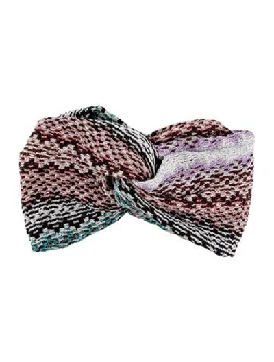 Pre-owned Missoni Headband With Ruffles In Pink