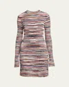 Missoni Striped Short Dress In Sm9fdmulticolor Red