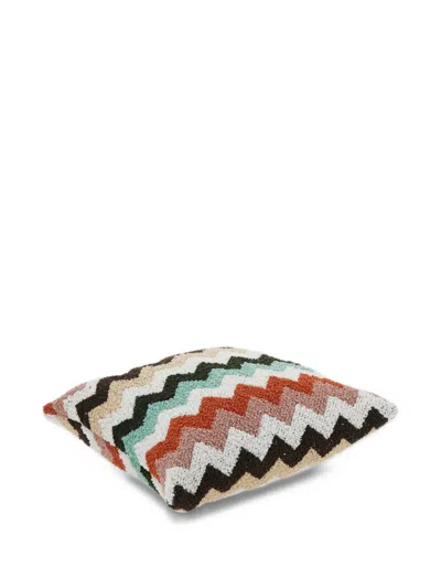 Missoni Hedgehog Zigzag-pattern Cushion In Multi