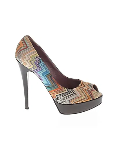 Pre-owned Missoni Heels In Brown