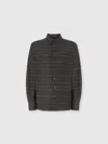 Missoni Shirt With Micro Zigzag Tone On Tone In Gray