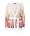 Missoni Herringbone Cardigan In White