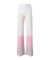 Missoni Straight Trousers In Gradient Chevron Viscose In White
