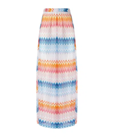 Missoni Herringbone Pattern Skirt In Multi
