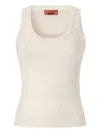 Missoni Herringbone-pattern Sleeveless Top In Gray
