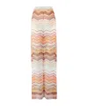 Missoni Herringbone Pattern Track Pants In White