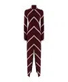 Missoni High Collar Long Sleeve Dress In Brown