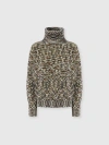 Missoni High-neck Flame Knit Sweater In Multi