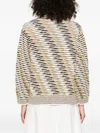 Missoni High-neck Flame-pattern Sweater In Yellow