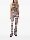 Missoni High-neck Floral-pattern Top In Multi