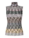 Missoni Floral Pattern Textured Knit Top In Multi