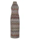 Missoni Midikleid Mit Neckholder In Gray