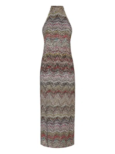 MISSONI HIGH-NECK LONG DRESS