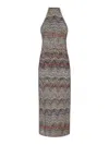Missoni Midikleid Mit Neckholder In Multi