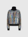Missoni Abstract Pattern Print Sweater In Black & Multicoloured