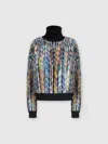Missoni Abstract Pattern Print Sweater In Black,multicoloured
