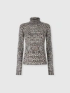 Missoni High-neck Sweater In Flame Smooth Knit In Multi