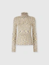 Missoni High-neck Sweater In Flame Smooth Knit In Multi