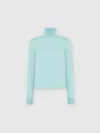 Missoni High-neck Sweater In Smooth Knit In Blue