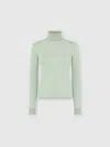 Missoni High-neck Sweater In Smooth Knit In Green