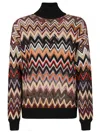 MISSONI HIGH-NECK ZIG-ZAG PATTERNED SWEATER