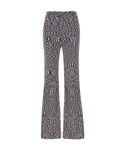 MISSONI MISSONI SPACE PRINTED FLARED TROUSERS
