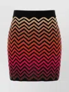 Missoni High-waisted Cotton Blend Mini Skirt With Embroidery