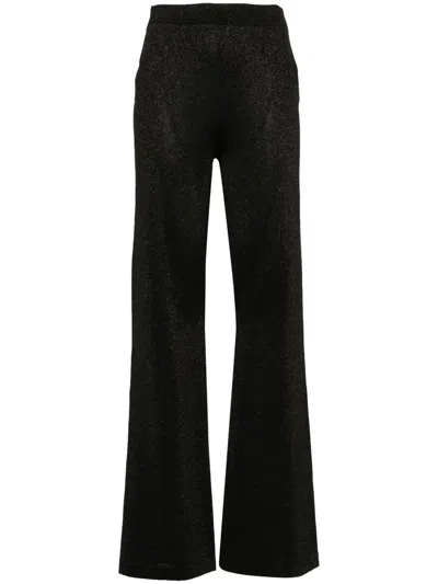 Missoni High-waisted Flared Trousers In Black