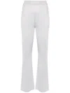 MISSONI SILVER-TONE HIGH-WAISTED FLARED TROUSERS FOR WOMEN BY MISSONI