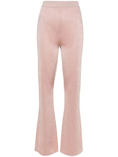Missoni High-waisted Flared Trousers In Pink