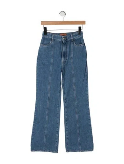 Pre-owned Missoni High-rise Flared Jeans In Blue
