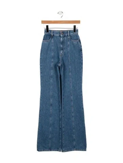 Pre-owned Missoni High-rise Flared Jeans In Blue
