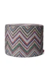 Missoni Holiday Zig-zag Glitter Cylinder Pouf In Multi