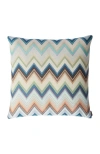 Missoni Home Agadir Cushion 40x40 Cm In Blue