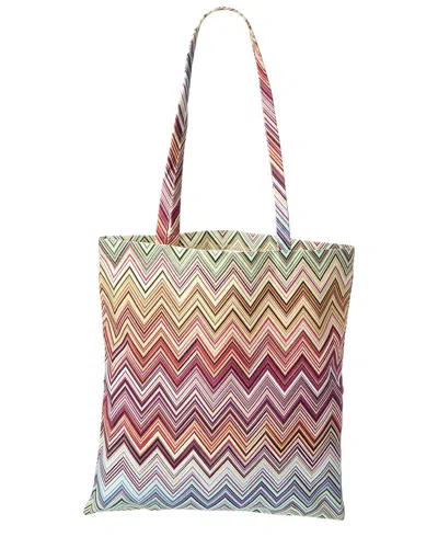 Missoni Home Borsa Salone Mobile Tote In Pink