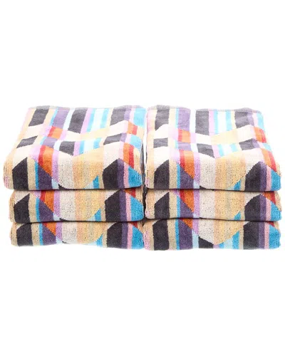 Missoni Home Brody 6pc Unita Hand Towel Set In Multi
