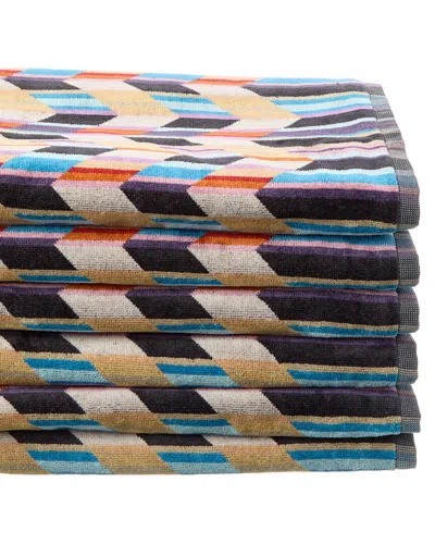MISSONI MISSONI HOME BRODY SET OF 6 BATH TOWELS
